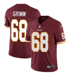 Youth Nike Washington Redskins #68 Russ Grimm Elite Burgundy Red Team Color NFL Jersey