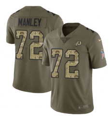 Men's Nike Washington Redskins #72 Dexter Manley Limited Olive/Camo 2017 Salute to Service NFL Jersey