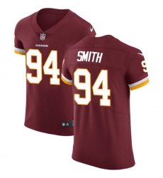 Men's Nike Washington Redskins #94 Preston Smith Elite Burgundy Red Team Color NFL Jersey