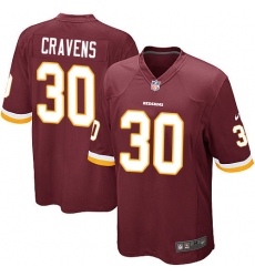 Men's Nike Washington Redskins #30 Su'a Cravens Game Burgundy Red Team Color NFL Jersey