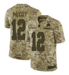Youth Nike Washington Redskins #12 Colt McCoy Limited Camo 2018 Salute to Service NFL Jersey