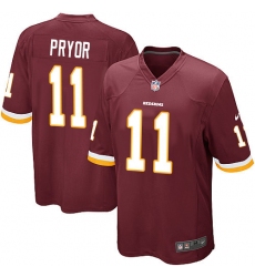 Men's Nike Washington Redskins #11 Terrelle Pryor Game Burgundy Red Team Color NFL Jersey