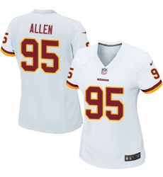 Women's Nike Washington Redskins #95 Jonathan Allen Game White NFL Jersey