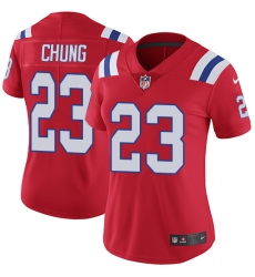 Women's Nike New England Patriots #23 Patrick Chung Red Alternate Vapor Untouchable Limited Player NFL Jersey