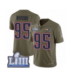 Youth Nike New England Patriots #95 Derek Rivers Red Alternate Vapor Untouchable Limited Player Super Bowl LIII Bound NFL Jersey