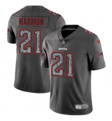Youth Nike New England Patriots #21 Duron Harmon Gray Static Untouchable Limited NFL Jersey