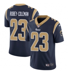 Youth Nike Los Angeles Rams #23 Nickell Robey-Coleman Navy Blue Team Color Vapor Untouchable Limited Player NFL Jersey