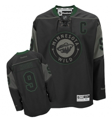 Men's Reebok Minnesota Wild #9 Mikko Koivu Premier Black Ice NHL Jersey
