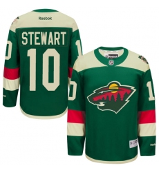 Men's Reebok Minnesota Wild #10 Chris Stewart Premier Green 2016 Stadium Series NHL Jersey