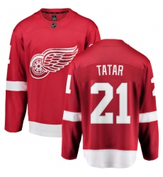 Youth Detroit Red Wings #21 Tomas Tatar Fanatics Branded Red Home Breakaway NHL Jersey