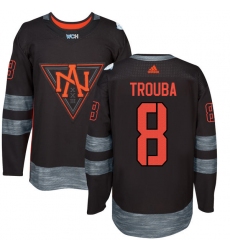 Youth Adidas Team North America #8 Jacob Trouba Premier Black Away 2016 World Cup of Hockey Jersey