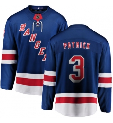 Men's New York Rangers #3 James Patrick Fanatics Branded Royal Blue Home Breakaway NHL Jersey