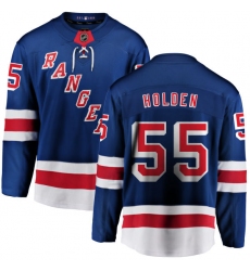 Men's New York Rangers #55 Nick Holden Fanatics Branded Royal Blue Home Breakaway NHL Jersey