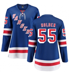 Women's New York Rangers #55 Nick Holden Fanatics Branded Royal Blue Home Breakaway NHL Jersey