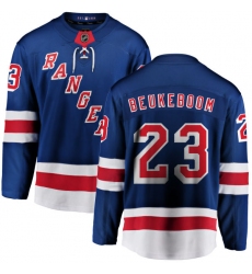 Youth New York Rangers #23 Jeff Beukeboom Fanatics Branded Royal Blue Home Breakaway NHL Jersey