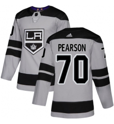 Men's Adidas Los Angeles Kings #70 Tanner Pearson Premier Gray Alternate NHL Jersey