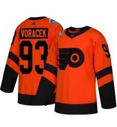 Women's Adidas Philadelphia Flyers #93 Jakub Voracek Orange Authentic 2019 Stadium Series Stitched NHL Jersey