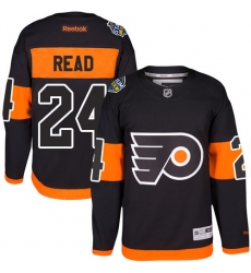 Youth Reebok Philadelphia Flyers #24 Matt Read Premier Black 2017 Stadium Series NHL Jersey