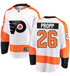Youth Philadelphia Flyers #26 Brian Propp Fanatics Branded White Away Breakaway NHL Jersey