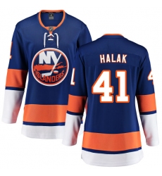 Women's New York Islanders #41 Jaroslav Halak Fanatics Branded Royal Blue Home Breakaway NHL Jersey