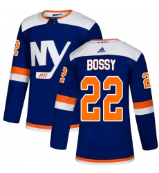 Men's Adidas New York Islanders #22 Mike Bossy Premier Blue Alternate NHL Jersey