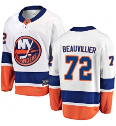 Youth New York Islanders #72 Anthony Beauvillier Fanatics Branded White Away Breakaway NHL Jersey