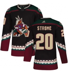 Youth Adidas Arizona Coyotes #20 Dylan Strome Authentic Black Alternate NHL Jersey