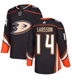Youth Adidas Anaheim Ducks #14 Jacob Larsson Authentic Black Home NHL Jersey