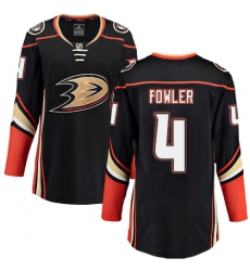 Women's Anaheim Ducks #4 Cam Fowler Fanatics Branded Black Home Breakaway NHL Jersey