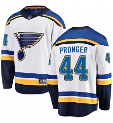 Men's St. Louis Blues #44 Chris Pronger Fanatics Branded White Away Breakaway NHL Jersey
