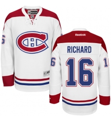 Women's Reebok Montreal Canadiens #16 Henri Richard Authentic White Away NHL Jersey