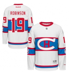 Men's Reebok Montreal Canadiens #19 Larry Robinson Premier White 2016 Winter Classic NHL Jersey