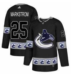 Men's Adidas Vancouver Canucks #44 Erik Gudbranson Authentic Black Team Logo Fashion NHL Jersey