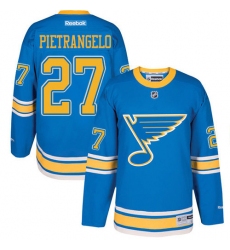 Men's Reebok St. Louis Blues #27 Alex Pietrangelo Premier Blue 2017 Winter Classic NHL Jersey