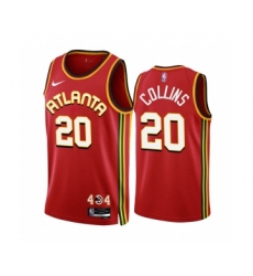Men's Atlanta Hawks #20 John Collins 2022-23 Red Icon Edition Stitched Jersey