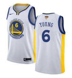 Youth Nike Golden State Warriors #6 Nick Young Swingman White Home 2018 NBA Finals Bound NBA Jersey - Association Edition