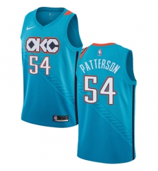 Women's Nike Oklahoma City Thunder #54 Patrick Patterson Swingman Turquoise NBA Jersey - City Edition