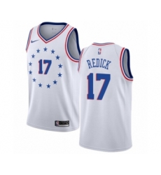 Youth Nike Philadelphia 76ers #17 JJ Redick White Swingman Jersey - Earned Edition