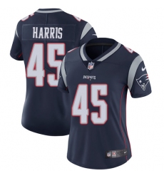 Women's Nike New England Patriots #45 David Harris Navy Blue Team Color Vapor Untouchable Limited Player NFL Jersey