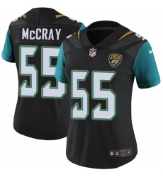 Women's Nike Jacksonville Jaguars #55 Lerentee McCray Black Alternate Vapor Untouchable Elite Player NFL Jersey
