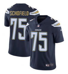 Men's Nike Los Angeles Chargers #75 Michael Schofield Navy Blue Team Color Vapor Untouchable Limited Player NFL Jersey