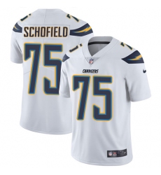 Men's Nike Los Angeles Chargers #75 Michael Schofield White Vapor Untouchable Limited Player NFL Jersey
