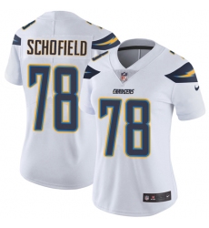 Women's Nike Los Angeles Chargers #78 Michael Schofield White Vapor Untouchable Elite Player NFL Jersey