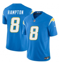 Men's Los Angeles Chargers #8 Omarion Hampton Blue 2025 F.U.S.E. Vapor Limited Football Stitched Jersey