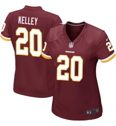 Women's Nike Washington Redskins #20 Rob Kelley Game Burgundy Red Team Color NFL Jersey