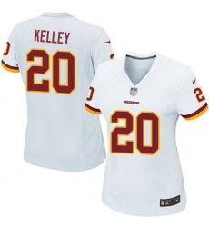 Women's Nike Washington Redskins #20 Rob Kelley Game White NFL Jersey