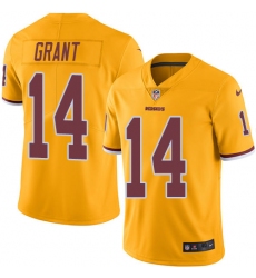 Men's Nike Washington Redskins #14 Ryan Grant Elite Gold Rush Vapor Untouchable NFL Jersey