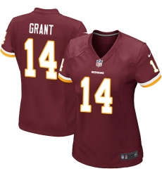 Women's Nike Washington Redskins #14 Ryan Grant Game Burgundy Red Team Color NFL Jersey