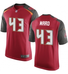 Men's Nike Tampa Bay Buccaneers #43 T.J. Ward Game Red Team Color NFL Jersey
