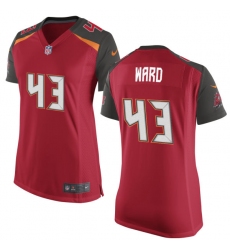 Women's Nike Tampa Bay Buccaneers #43 T.J. Ward Game Red Team Color NFL Jersey